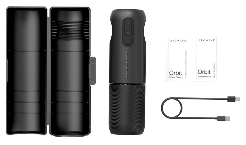 Arcwave Orbit Twisted Pleasure Rotating Stroker Black (obrázek 8)