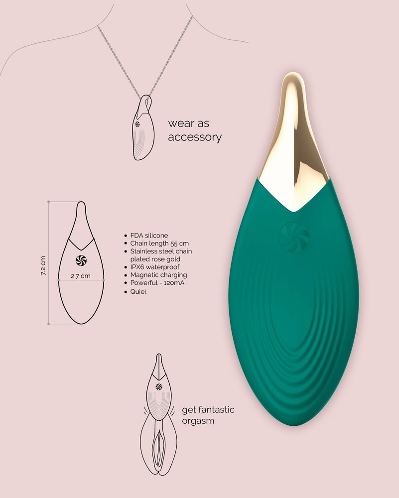 Vibrating necklace Liberty Leaf - Obrázek 4