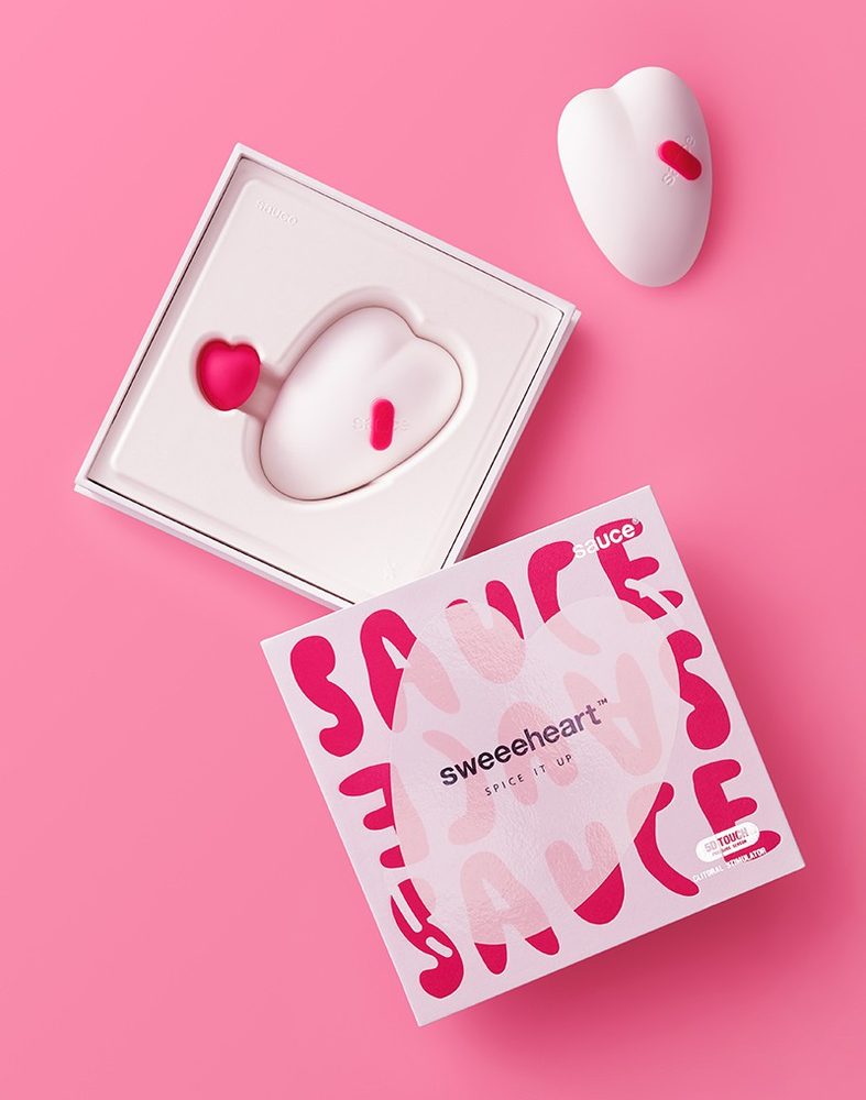 Sauce Sweeeheart Clitoral Vibrator White & Pink - Obrázek 3
