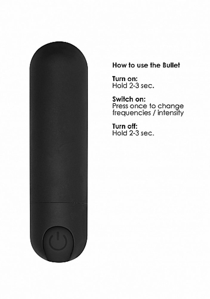 Shots Be Good Tonight 10 Speed Rechargeable Bullet Black (obrázek 11)