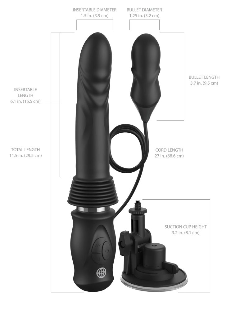Fetish Fantasy Series Ultimate Silicone Thruster Black - Obrázek 5