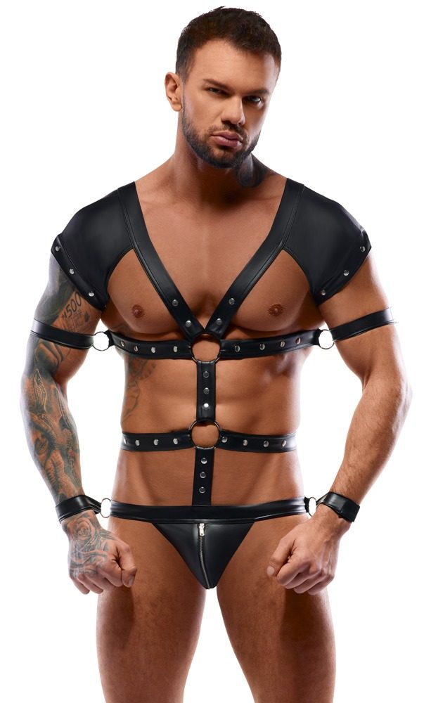 Svenjoyment Body Harness with Restrains 2150484 Black