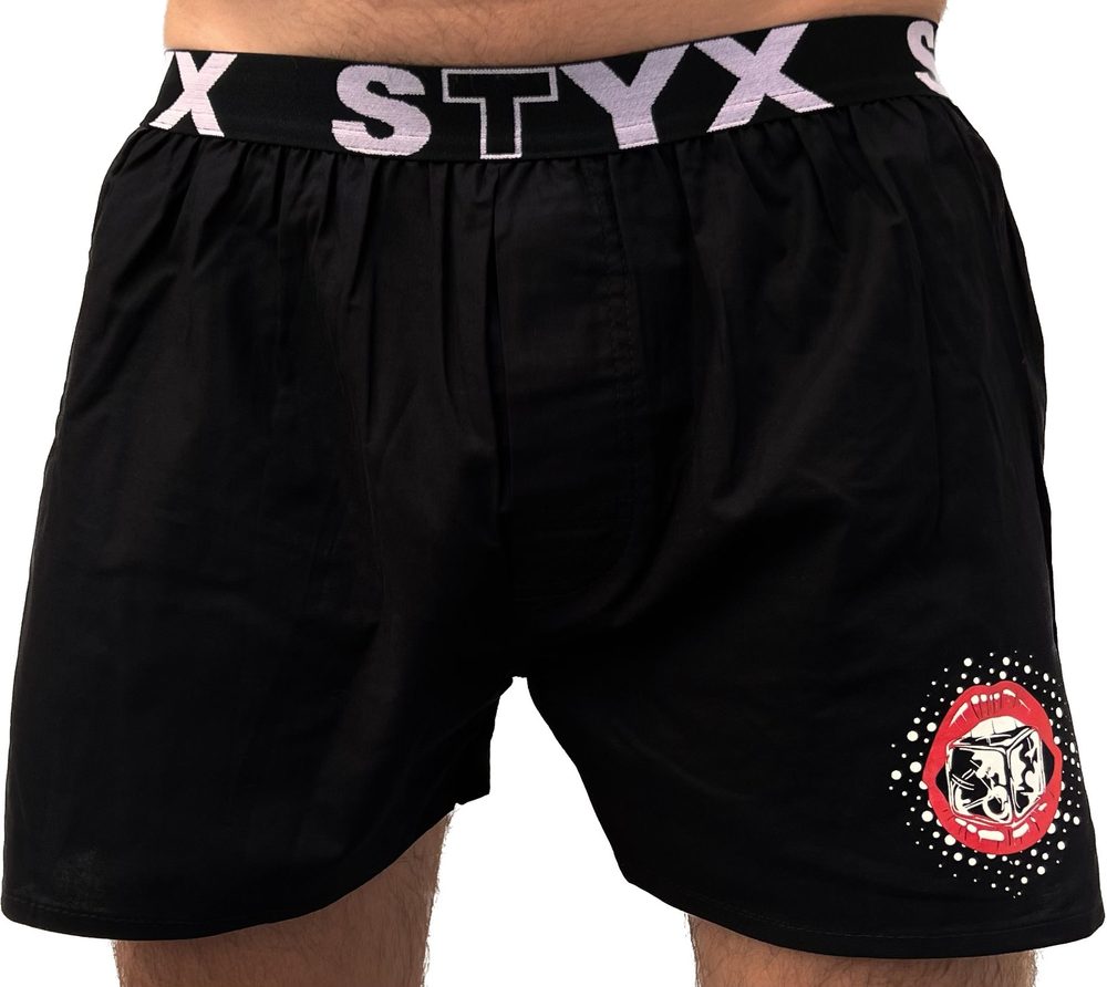 Pánské trenky sportovní erotický veletrh vzor rty