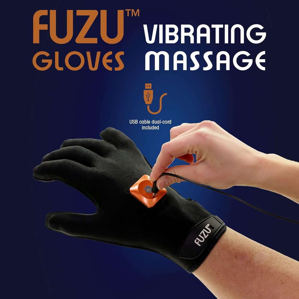 Fuzu Vibrating Massage Glove - Right Hand - Obrázek 4