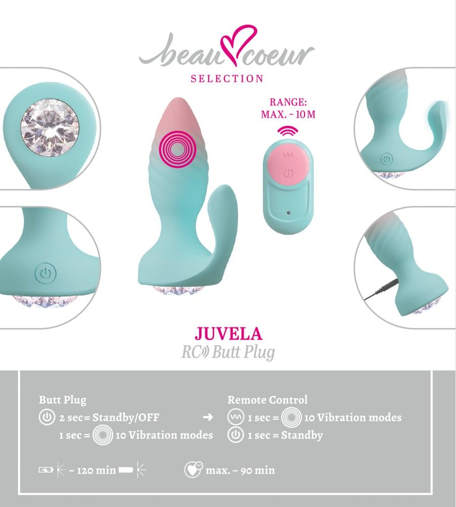 beau coeur Juvela RC Butt Plug (obrázek 8)