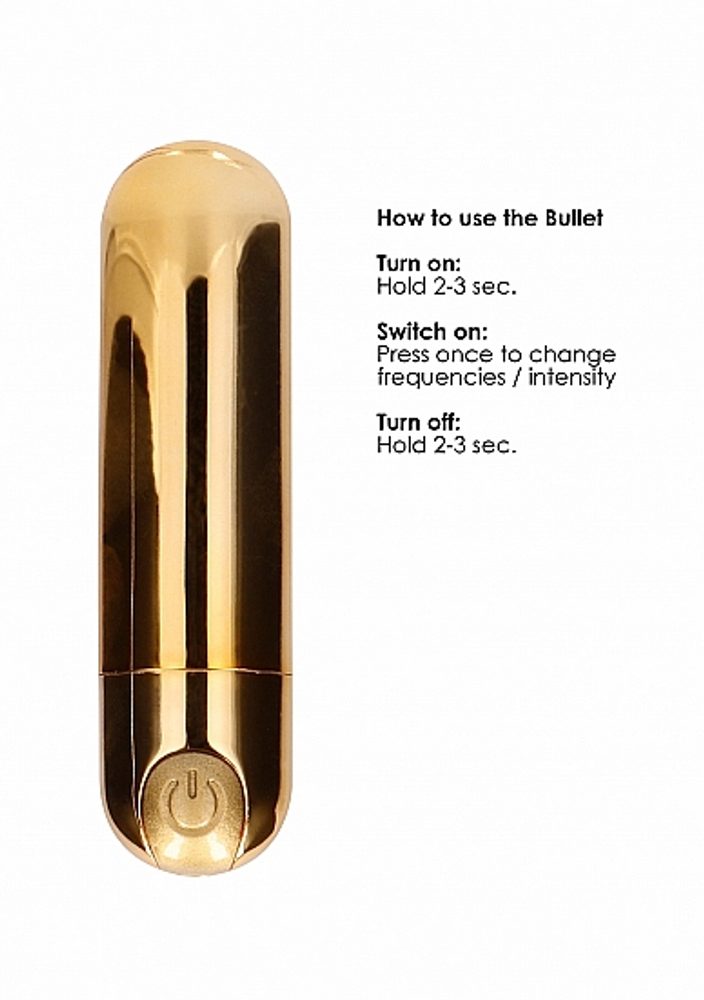 Shots Be Good Tonight 10 Speed Rechargeable Bullet Gold (obrázek 11)
