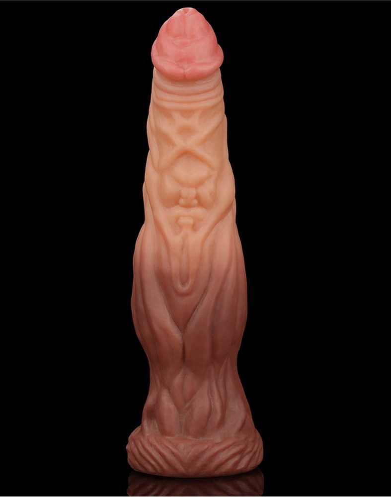 Lovetoy 9.5″ (24,5 cm) Dual Layered Platinum Silicone Cock - Obrázek 4