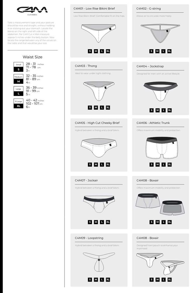 BL4CK by C4M Ergonomic Black Jockstrap - Obrázek 5