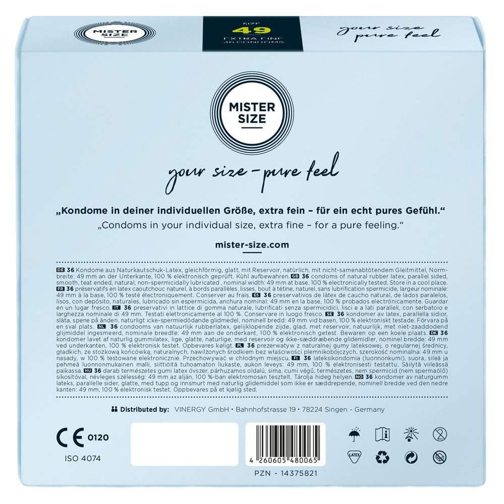 Mister Size thin 49mm 36ks - Obrázek 2