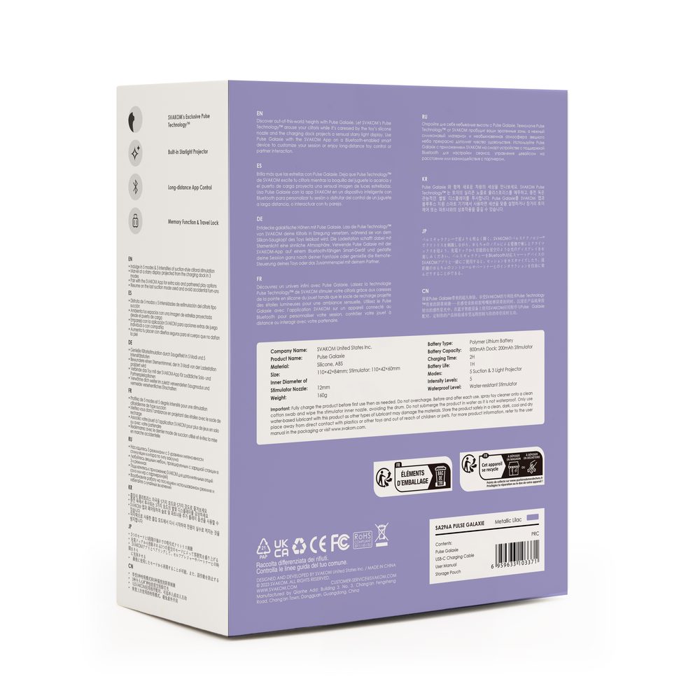 Svakom Pulse Galaxie Lilac (obrázek 10)