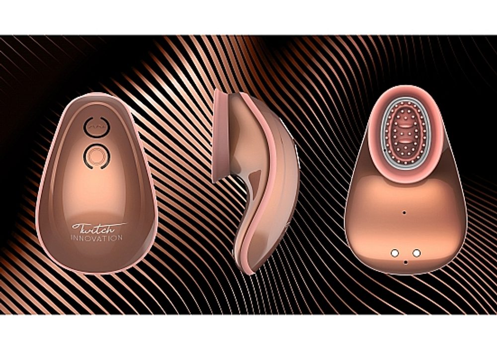 Shots Innovation Twitch Hands-Free Suction & Vibration Toy RoseGold (obrázek 16)