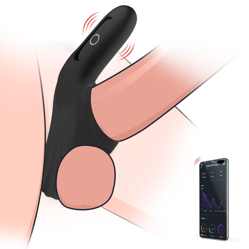 Magic Motion Rise Smart Wearable Cockring Black (obrázek 9)