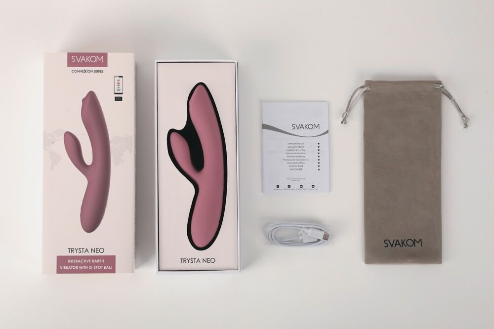 Svakom Trysta Neo APP Romantic Rose vaginální králíček (obrázek 10)