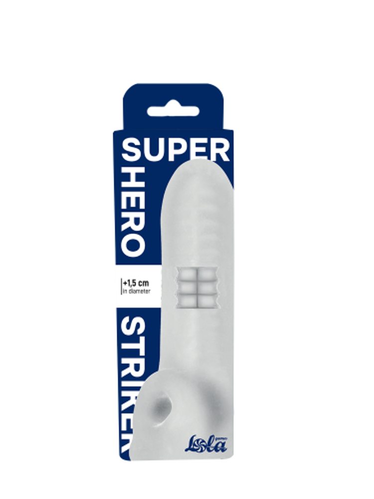 Lola Games Penis sleeve Super Hero Striker Whiter (obrázek 7)