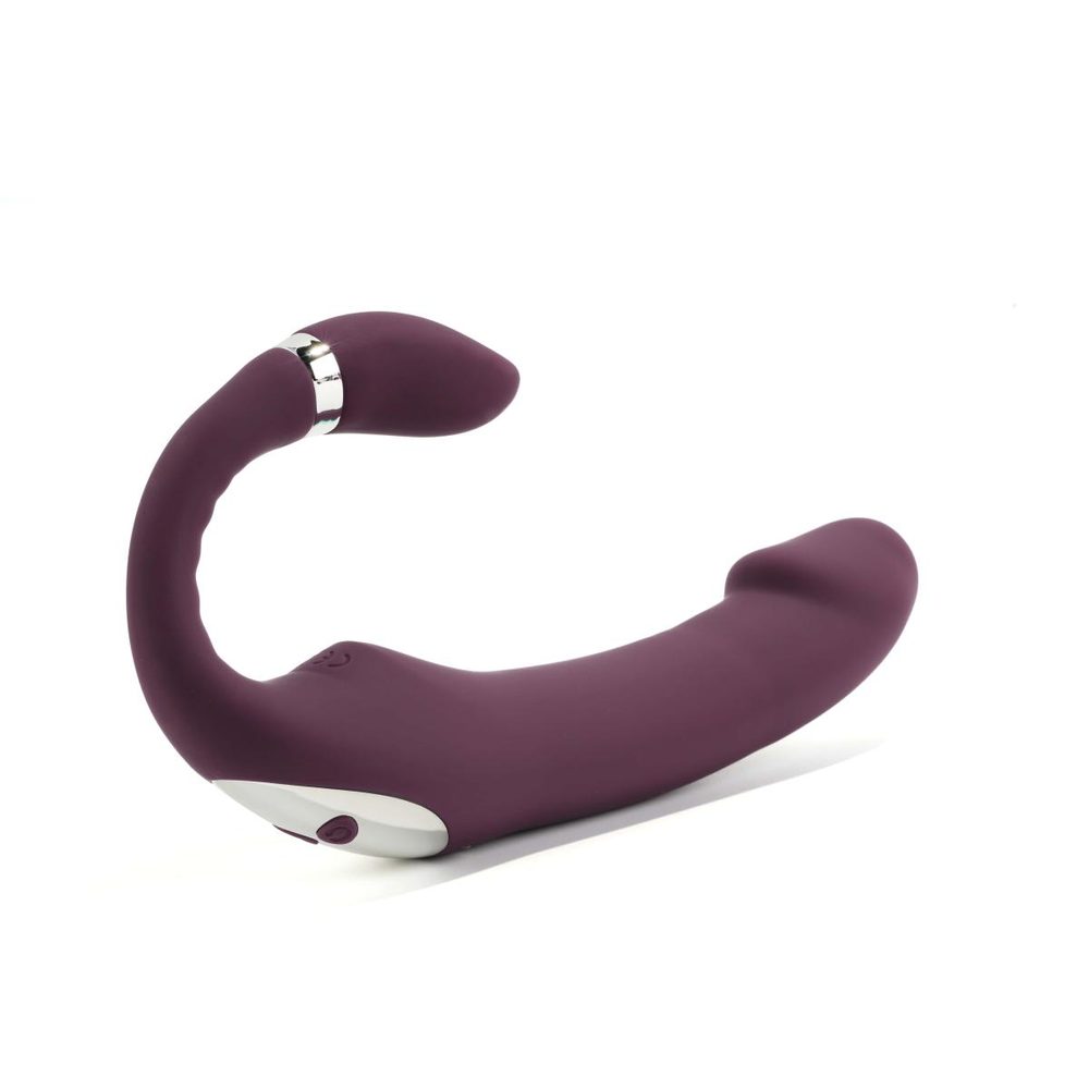 Tracy's Dog C Shape Double-Ended Dildo Vibrator Purple - Obrázek 4