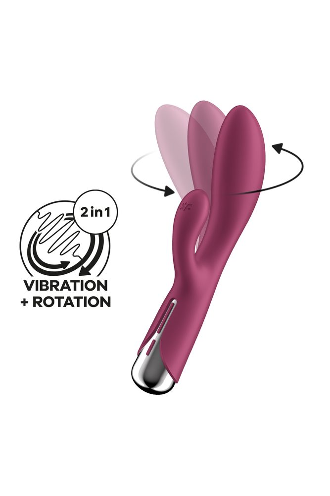 Satisfyer Spinning Rabbit 1 Red - Obrázek 2