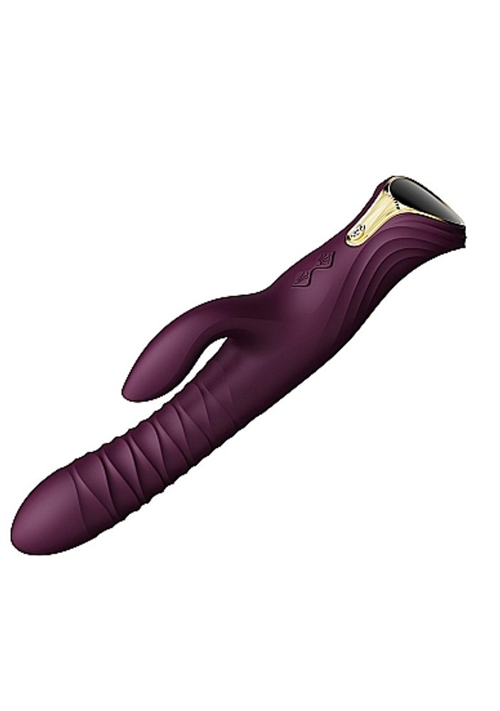 Zalo Mose Thrusting Rabbit Vibrator Purple (obrázek 9)