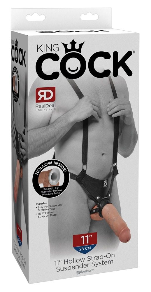 Pipedream King Cock 11" Hollow Strap-On Suspender System - Obrázek 5
