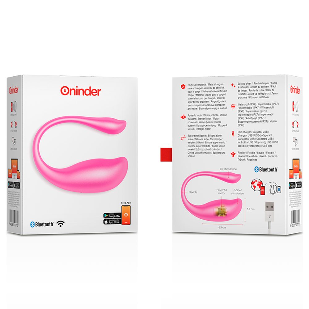 Oninder Nairobi Vibrating Egg Pink - Obrázek 3