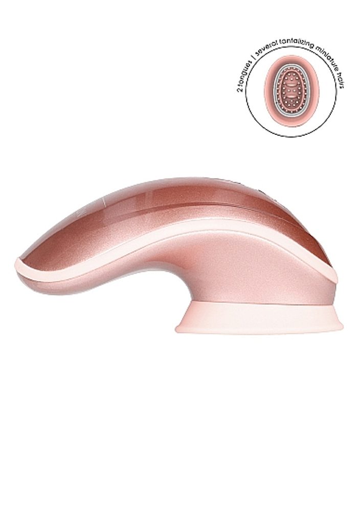 Shots Innovation Twitch Hands-Free Suction & Vibration Toy RoseGold - Obrázek 7
