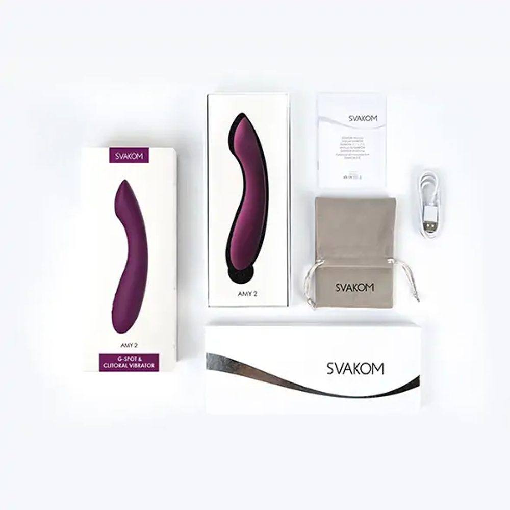 Svakom Amy 2 G-spot & Clitoral Vibrator Violet - Obrázek 3