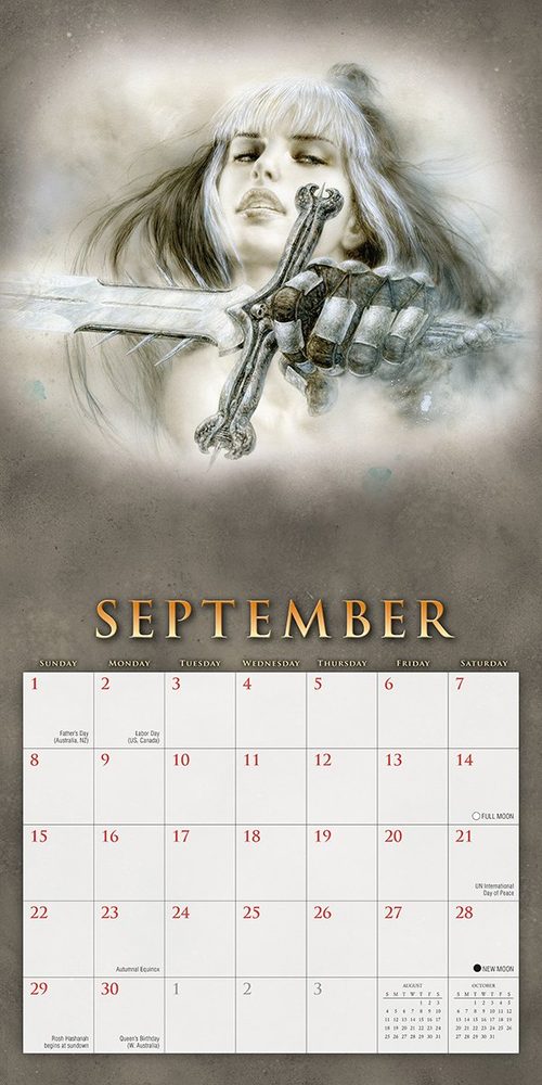 FANTASY ART OF ROYO - 2019 CALENDAR - Obrázek 4