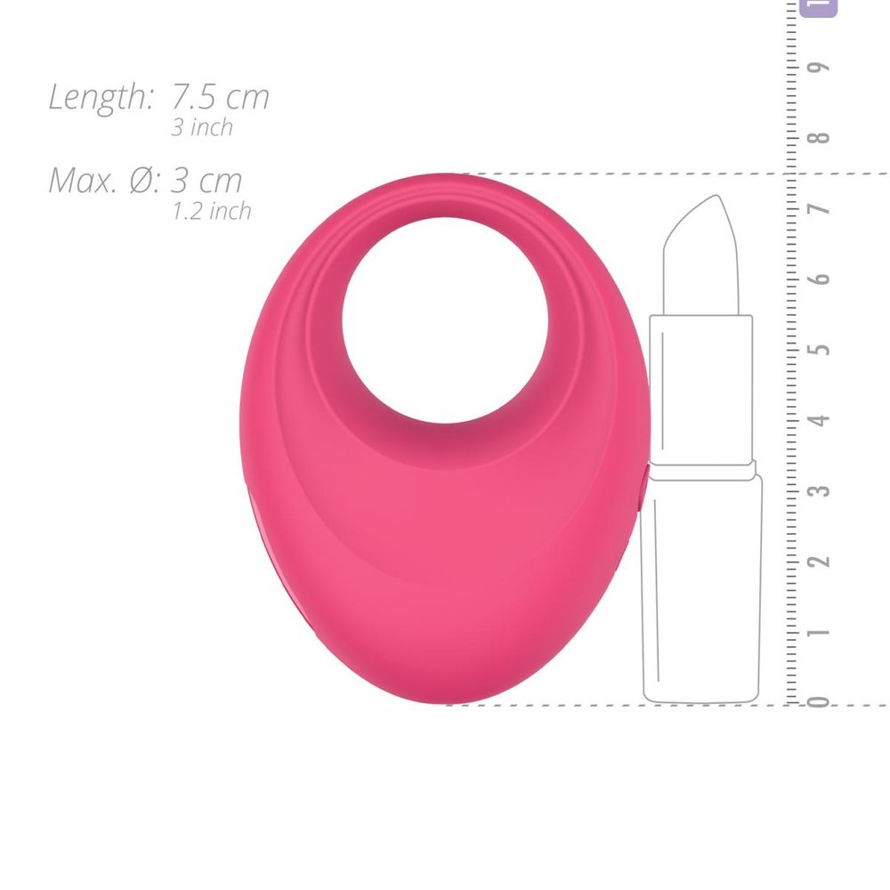 EasyConnect Vibrating Cockring Leo App-Controlled Pink (obrázek 9)