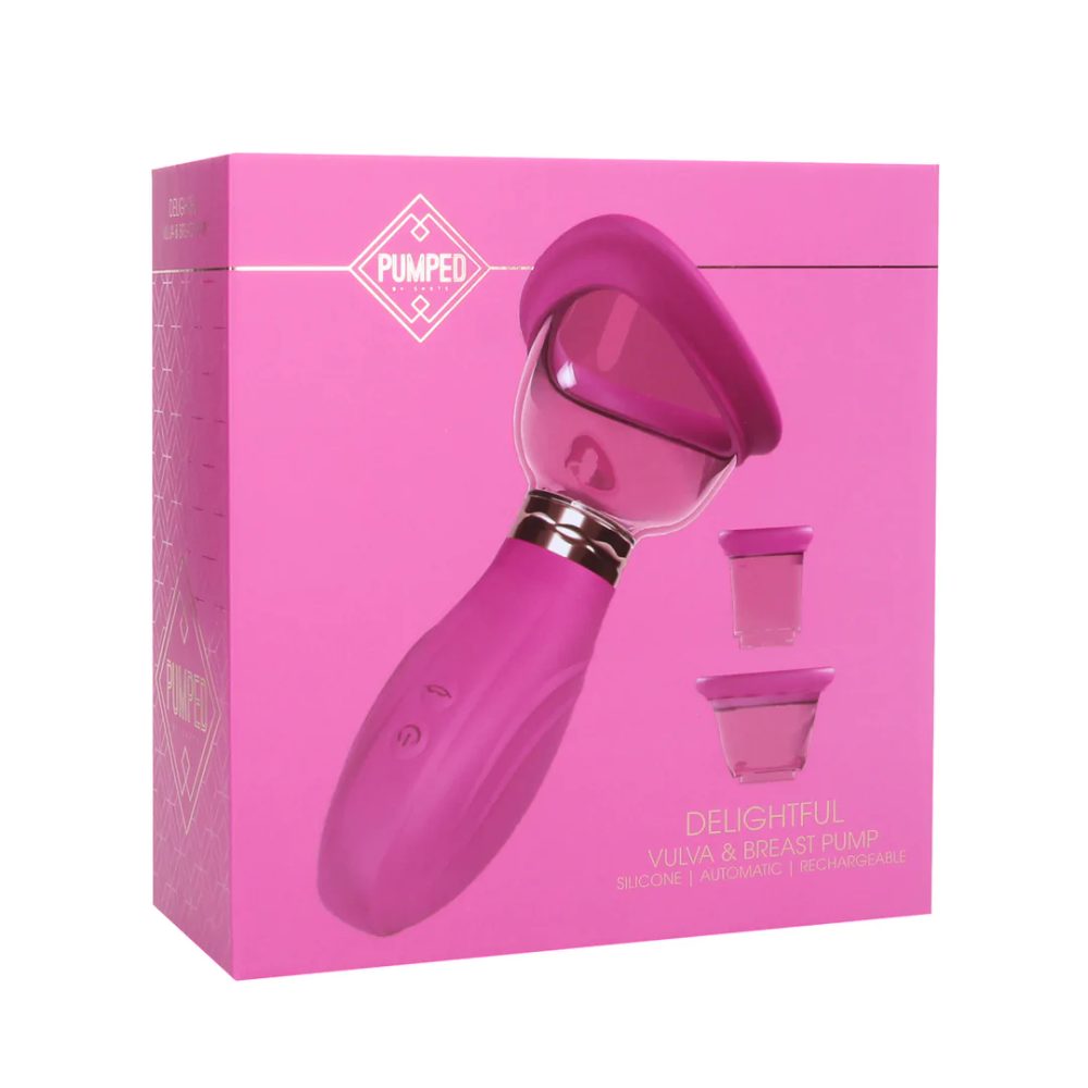 Delightful - Rechargeable Vulva and Breast Pump - Pink - Obrázek 5