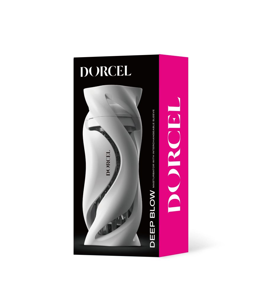 Dorcel Deep Blow Masturbator with Sleeve White (obrázek 7)