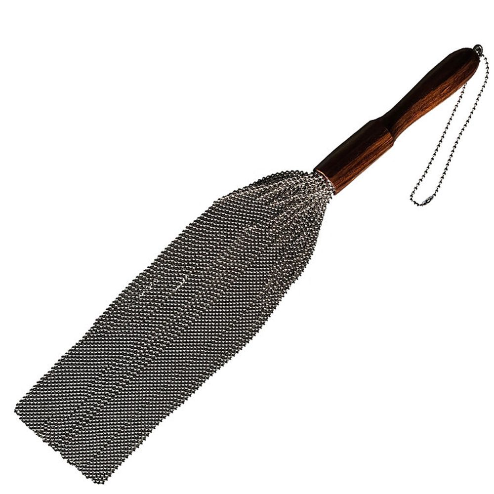 Rouge Beaded Metal Flogger - Obrázek 2