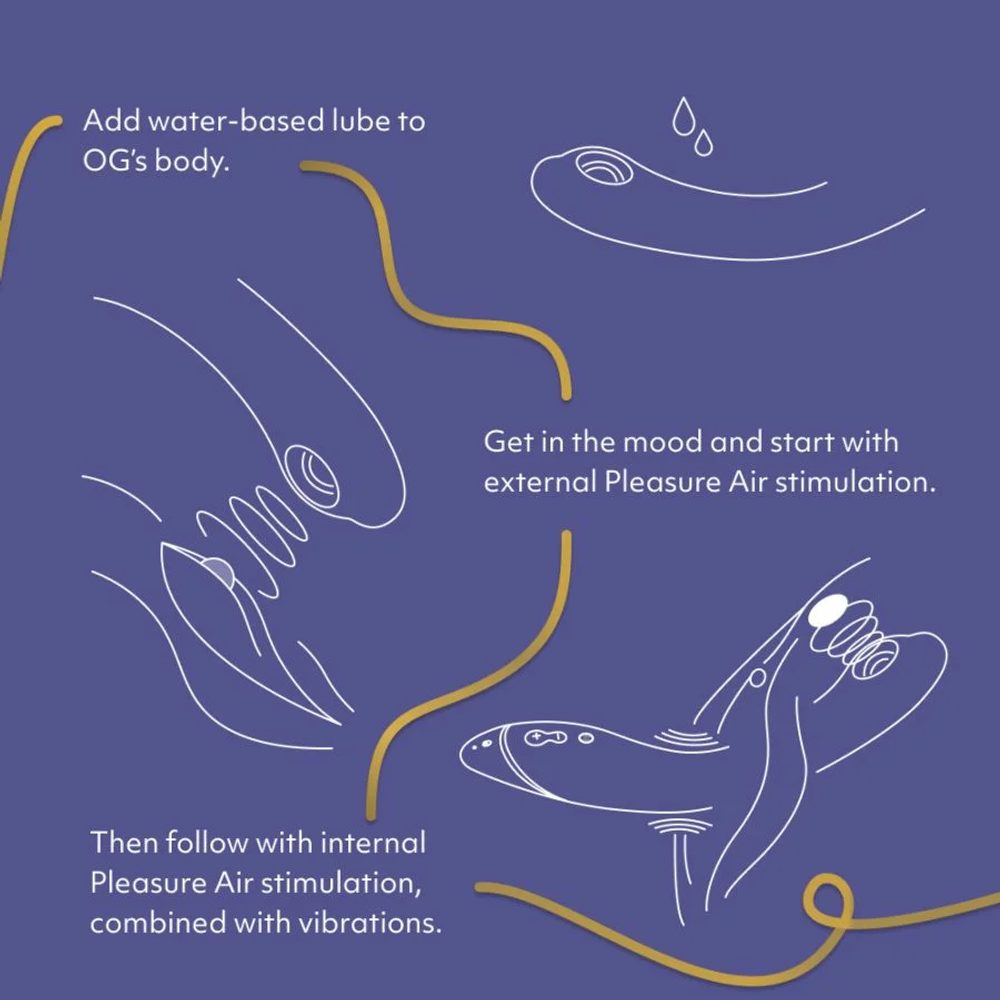 Womanizer OG 2in1 pleasure air G spot vibrator lilac - Obrázek 7