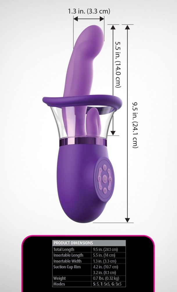 Pipedream Fantasy for Her Ultimate Pleasure Pro Plus Purple - Obrázek 4