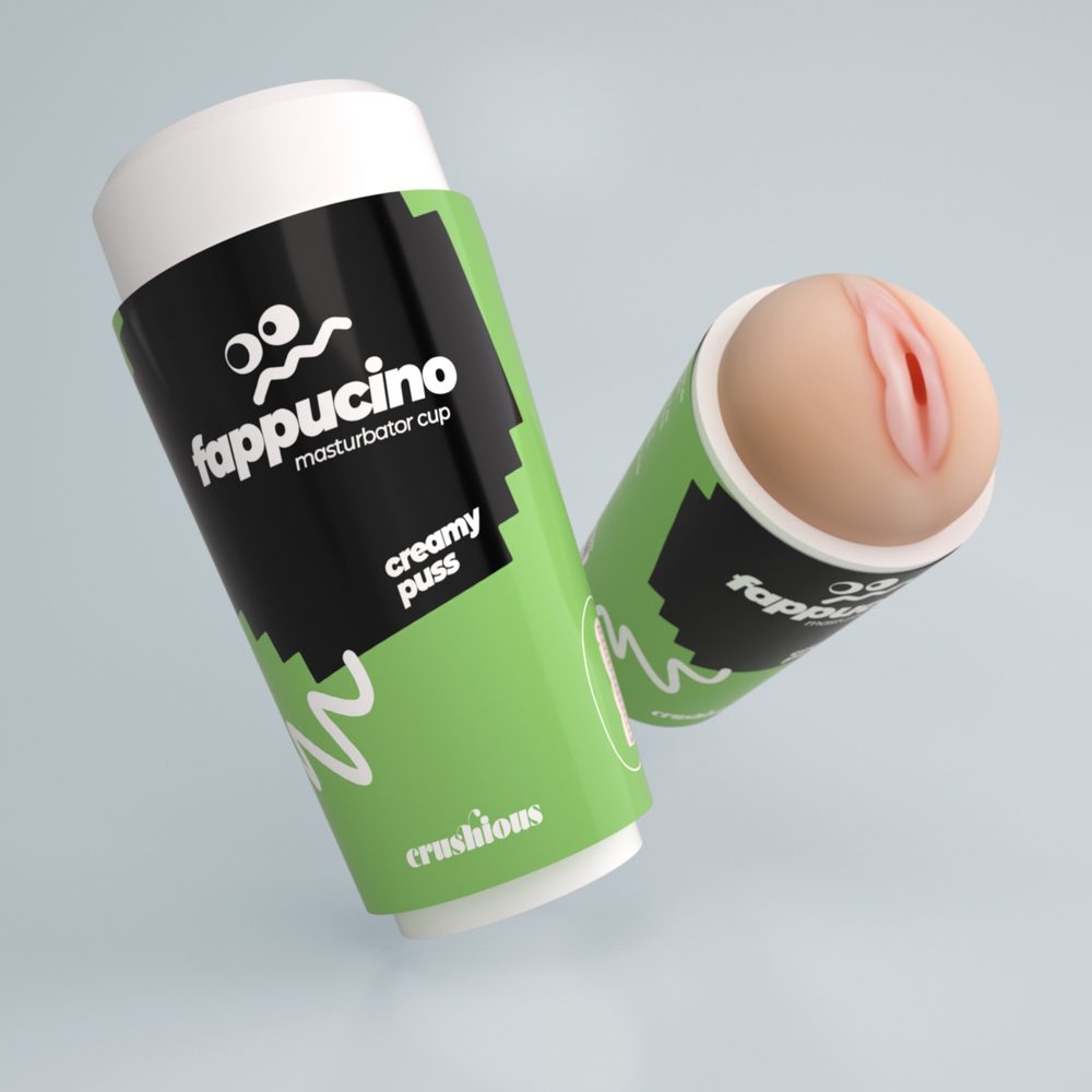 Levně Crushious Fappucino Creamy Puss Portable Vaginal Masturbator