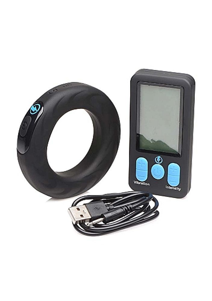 Zeus Electrosex E-Stim Pro Silicone Cock Ring Vibe with Remote - Obrázek 3