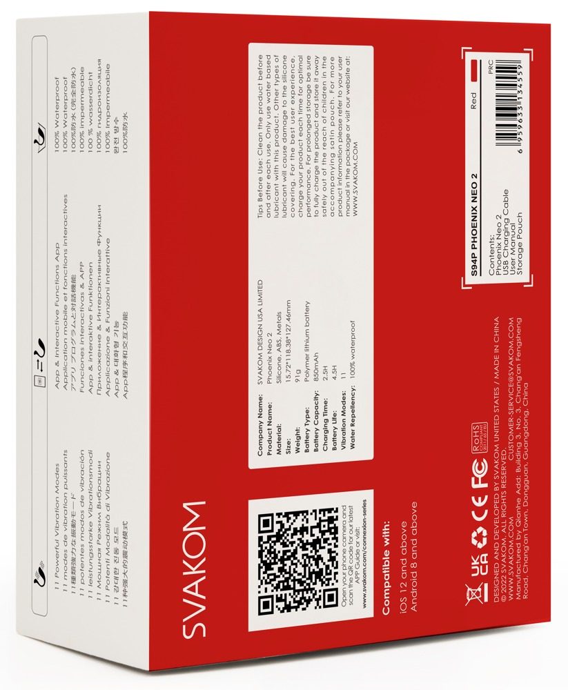 Svakom Phoenix Neo 2 Red - Obrázek 7