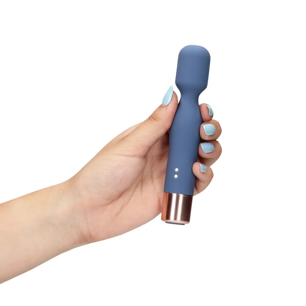 Loveline Mini Wand Vibrator - Blue Horizon (obrázek 4)