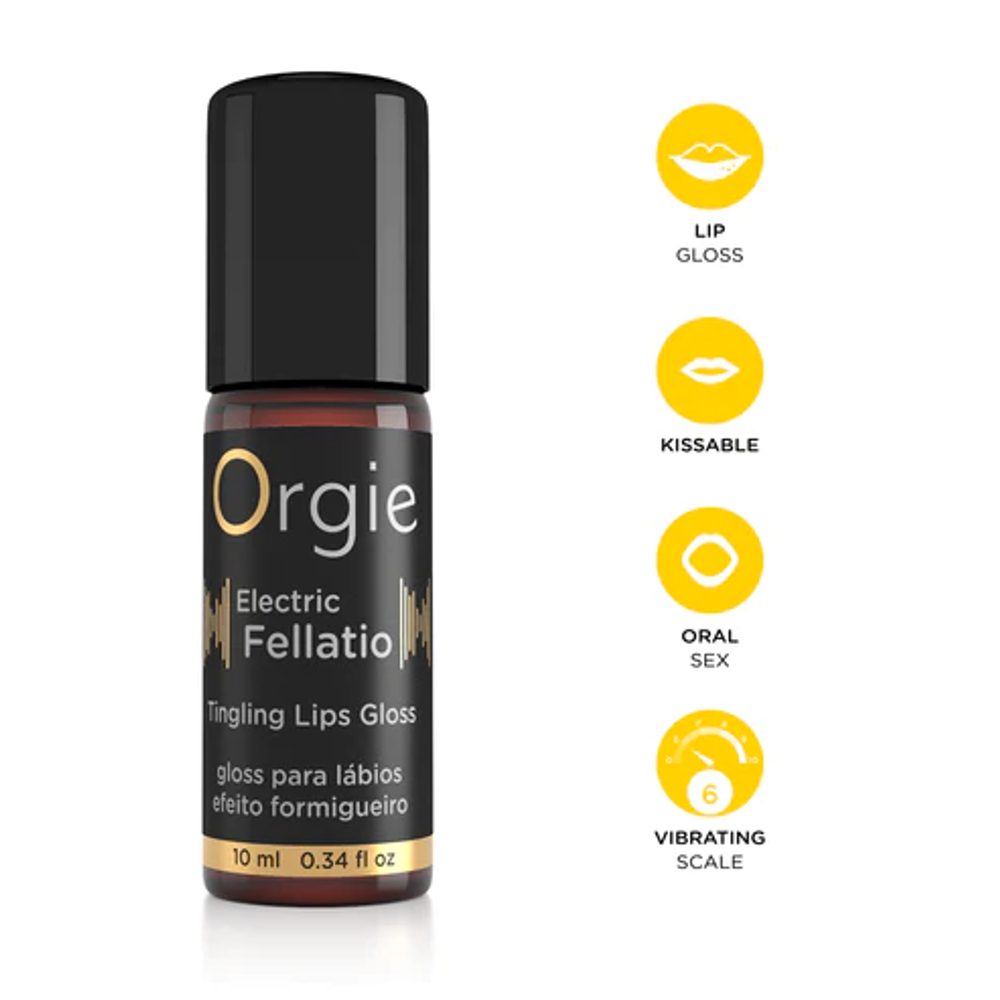 Orgie Sexy Vibe! Electric Fellatio Vibrating Gloss 10 ml - Obrázek 3