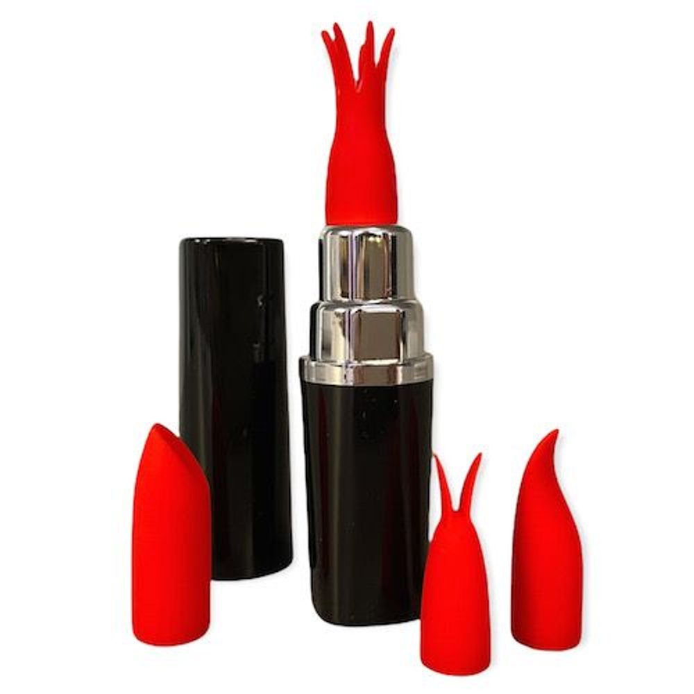 S Pleasures Lipstick Vibrator Black/Red - Obrázek 4