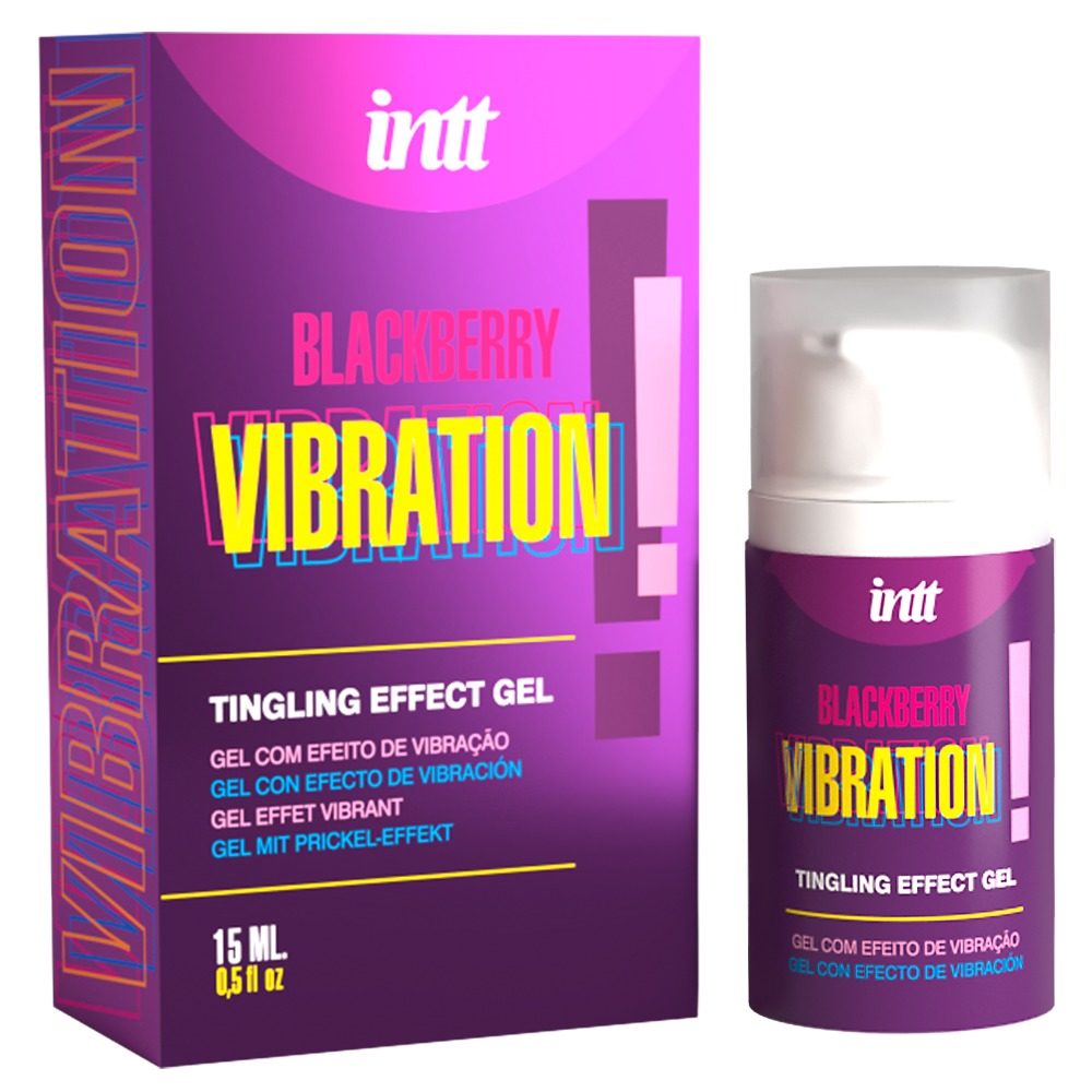 intt Vibration! Blackberry Tingling Effect Gel 15 ml