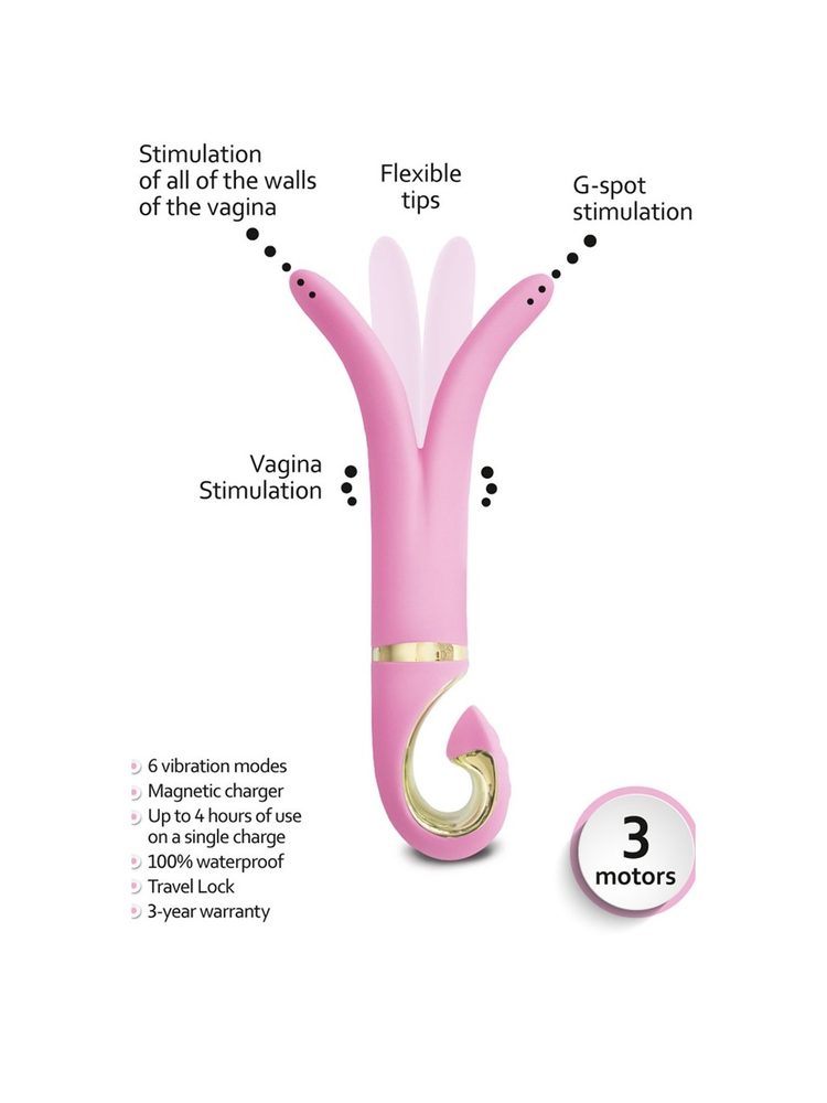 Dvojitý vibrátor G-Vibe 3 Candy Pink - Obrázek 3