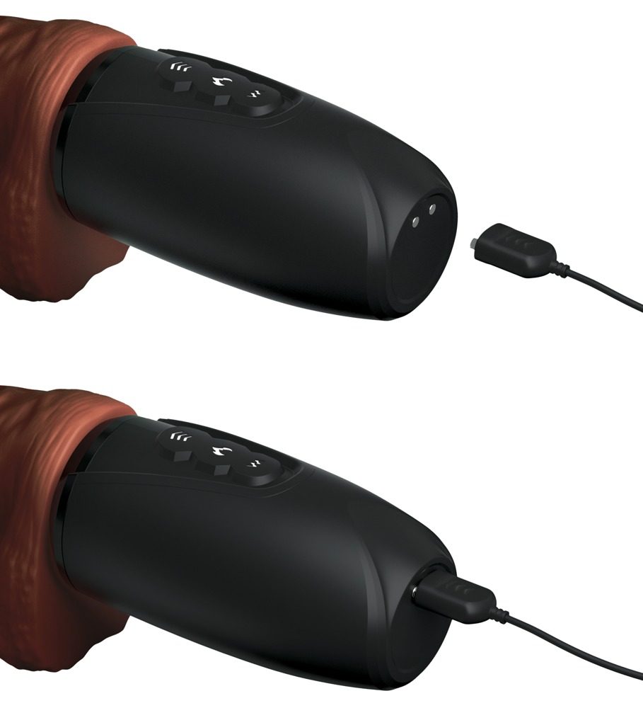 Pipedream King Cock Plus Triple Threat Brown - Obrázek 5