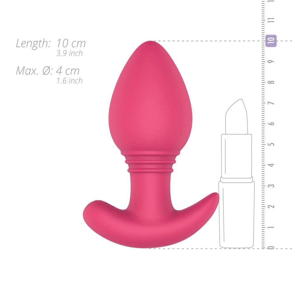EasyConnect Vibrating Butt Plug Axel App-Controlled Pink (obrázek 10)