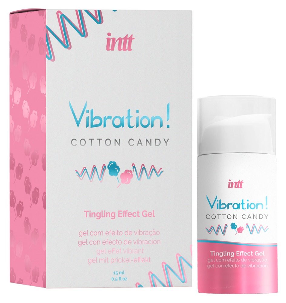 intt Vibration! Cotton Candy Tingling Effect Gel 15 ml - Obrázek 2