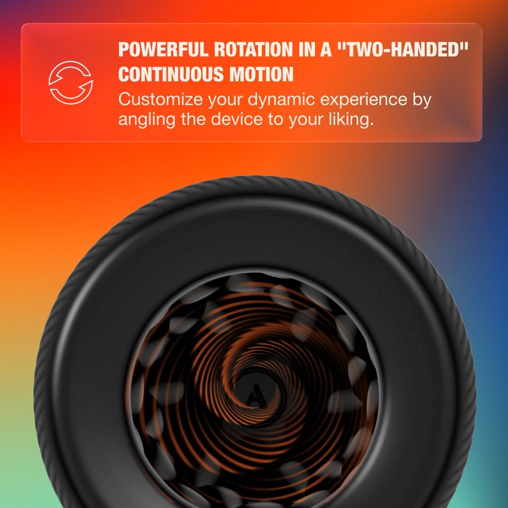 Arcwave Orbit Twisted Pleasure Rotating Stroker Black (obrázek 13)