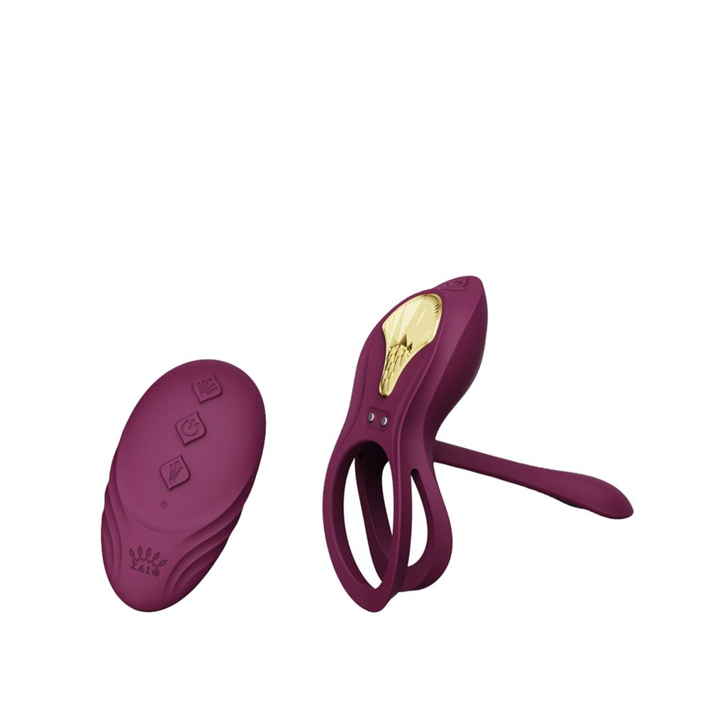 Zalo Bayek Cockring Vibrator with Remote Control Purple (obrázek 8)