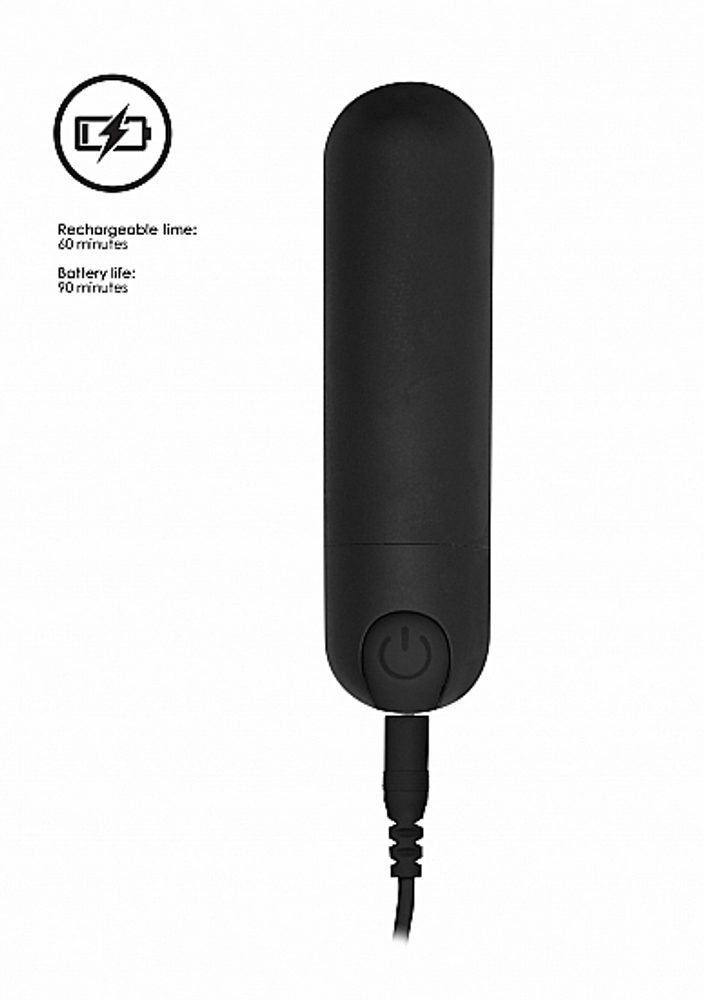 Shots Be Good Tonight 10 Speed Rechargeable Bullet Black (obrázek 8)