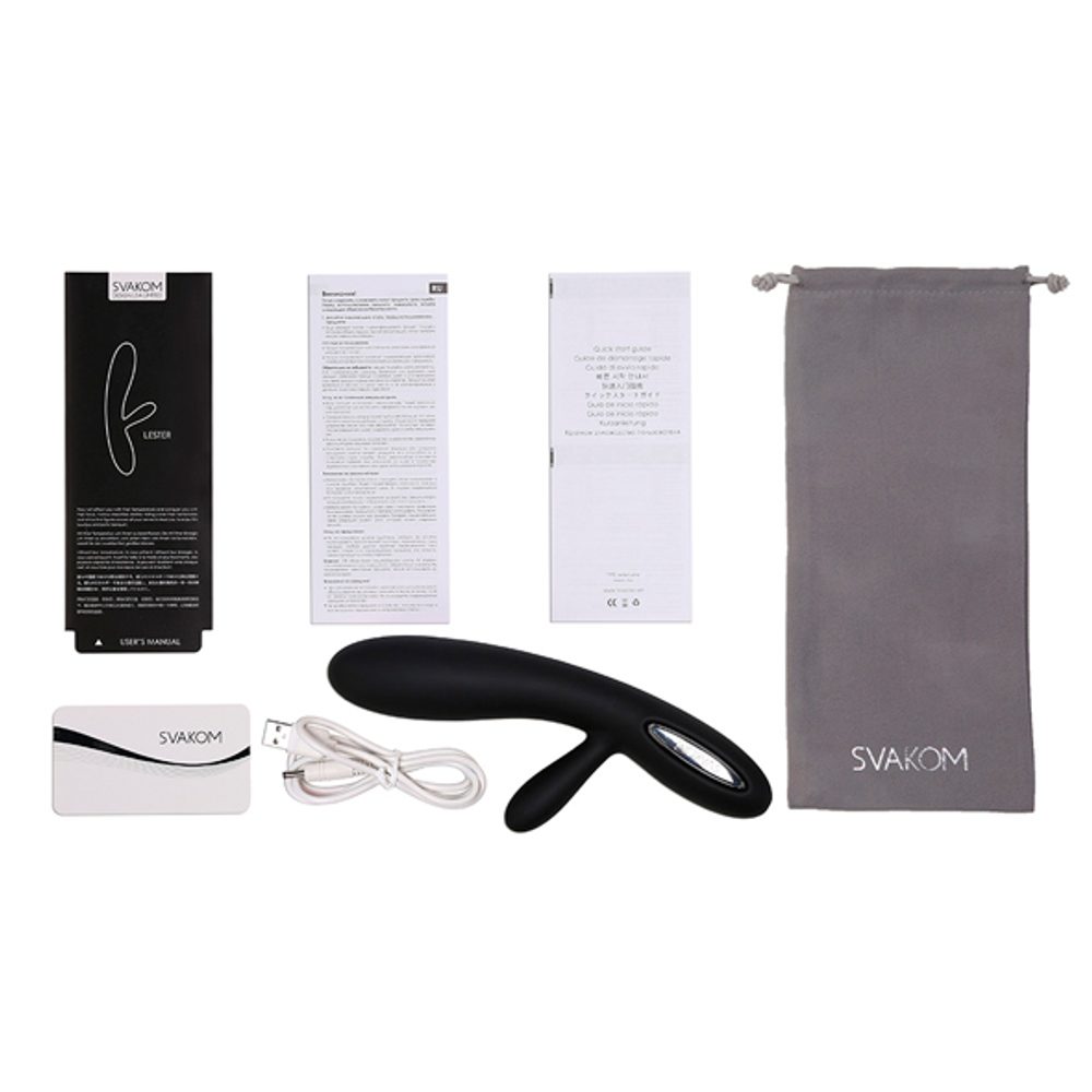 Svakom - Lester Heating Vibrator Black - Obrázek 4