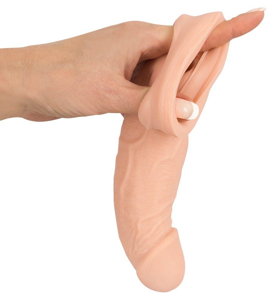 Nature Skin Penis Sleeve with Extension 21 cm - Obrázek 5