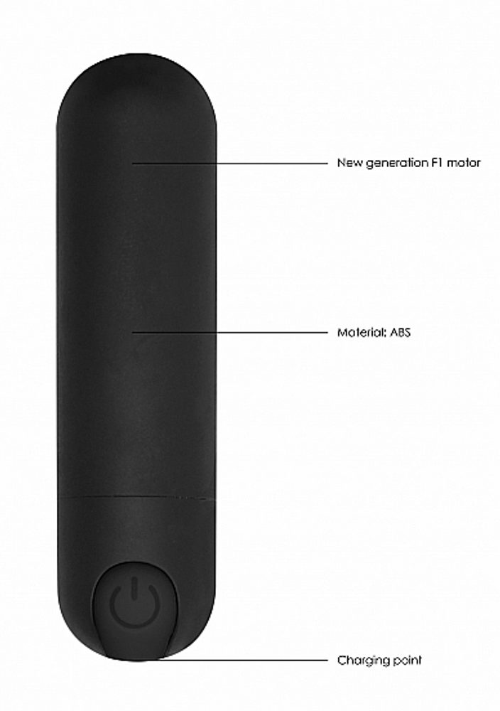 Shots Be Good Tonight 10 Speed Rechargeable Bullet Black (obrázek 10)