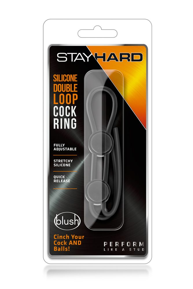 Blush Stay Hard Double Loop Cock Ring - Obrázek 5
